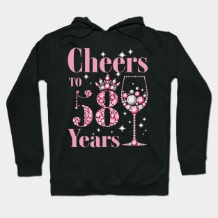 Cheers to 58 Years 1964 58Th Birthday Hoodie